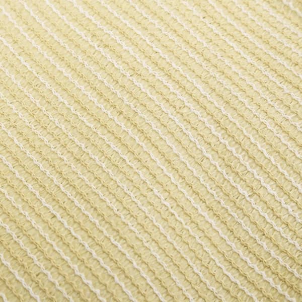 vidaXL Solseil 160 g/m² beige 4x5 m HDPE