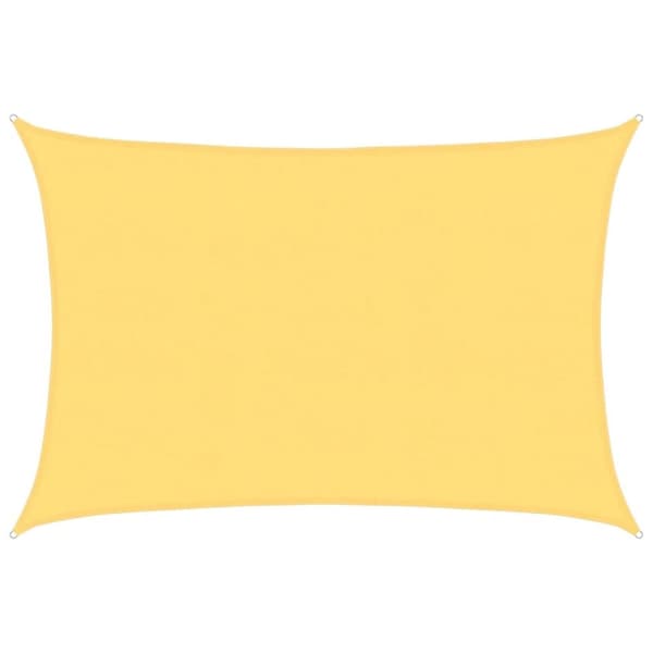 vidaXL Solseil 160 g/m² beige 5x7 m HDPE