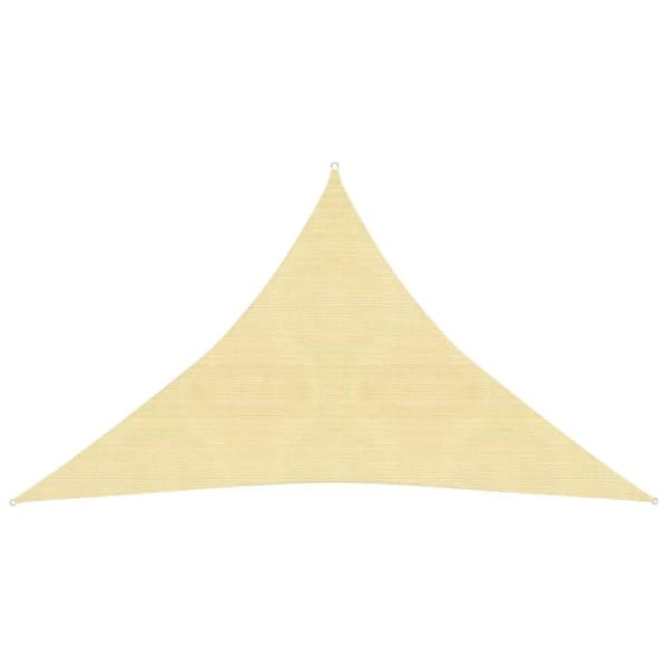 vidaXL Aurinkopurje 160 g/m² beige 3x3x4,2 m HDPE
