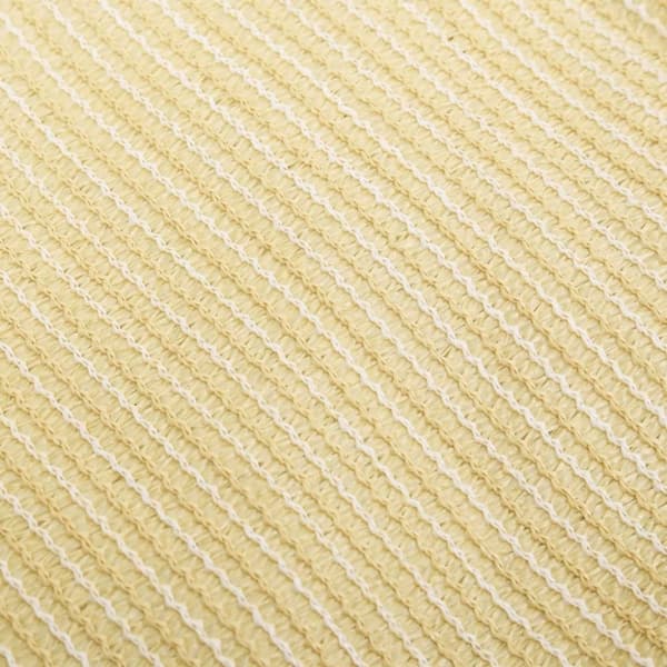 vidaXL solsejl 160 g/m² 3x4,5 m HDPE beige