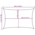 Miniatyrbillede 11 af 11: vidaXL solsejl 160 g/m² 3x5 m HDPE beige