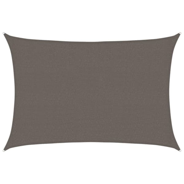 vidaXL Solseil 160 g/m² antrasitt 2,5x4 m HDPE