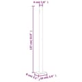Miniatyrbilde 11 av 11: vidaXL Uttrekkbar sidemarkise 140x600 cm brun