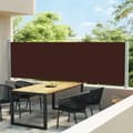 Miniatyrbilde 2 av 11: vidaXL Uttrekkbar sidemarkise 140x600 cm brun