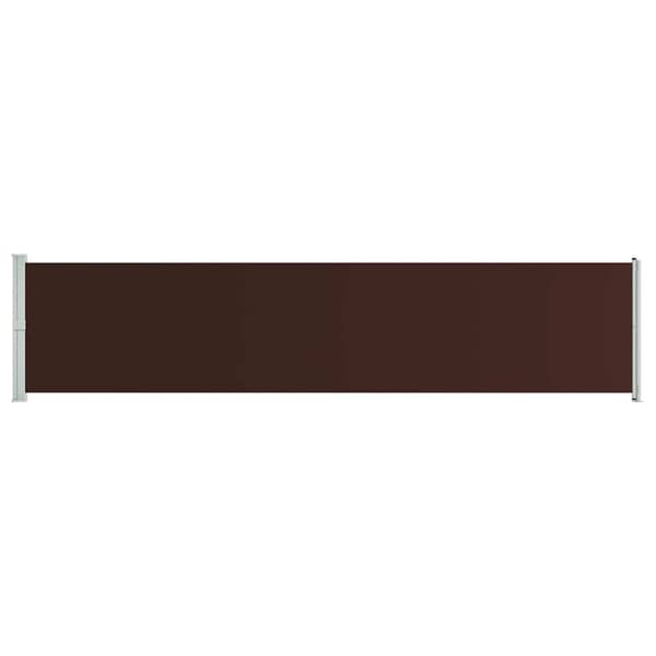 vidaXL Uttrekkbar sidemarkise 140x600 cm brun
