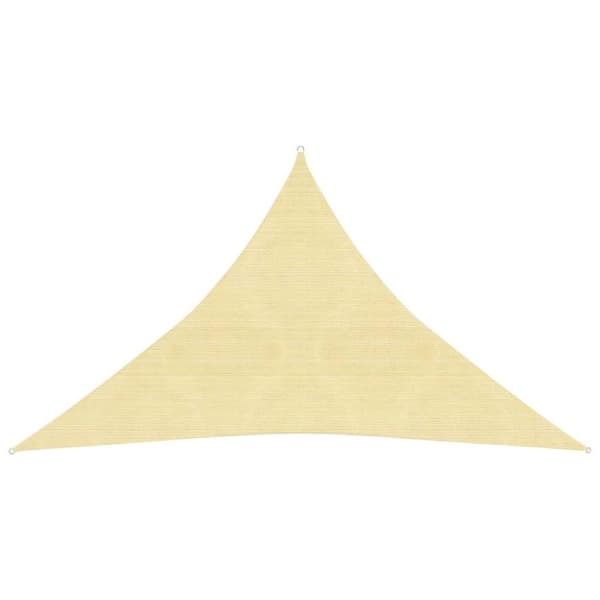 vidaXL Solseil 160 g/m² beige 2,5x2,5x3,5 m HDPE