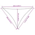 Miniatyrbilde 11 av 11: vidaXL Solseil 160 g/m² kremhvit 4x4x5,8 m HDPE