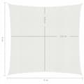 Pikkukuva 6 / 6: vidaXL Aurinkopurje 160 g/m² valkoinen 4x4 m HDPE
