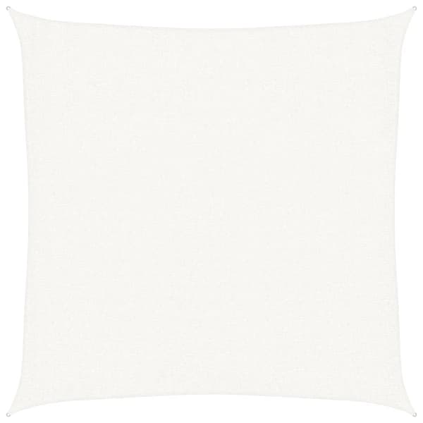 vidaXL Aurinkopurje 160 g/m² valkoinen 3x3 m HDPE