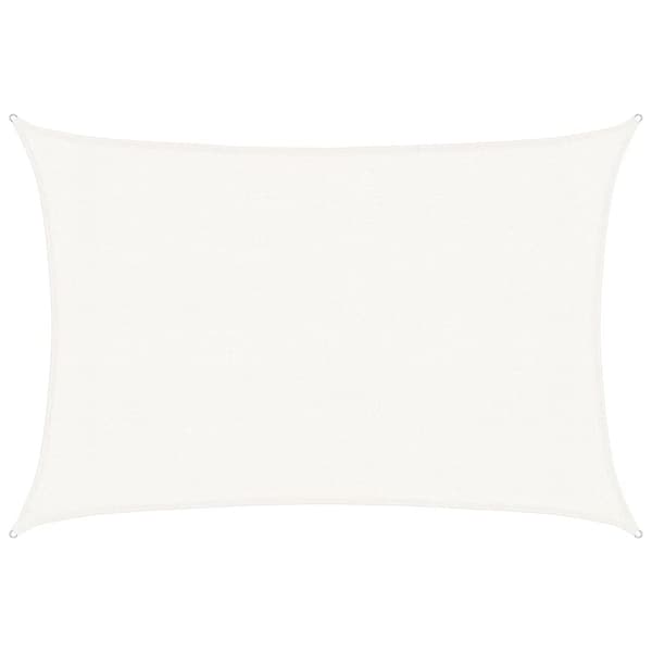 vidaXL Aurinkopurje 160 g/m² valkoinen 3x5 m HDPE
