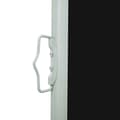 Miniatyrbillede 5 af 10: vidaXL sammenrullelig sidemarkise til terrassen 600x160 cm sort