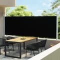 Miniatyrbillede 1 af 10: vidaXL sammenrullelig sidemarkise til terrassen 600x160 cm sort