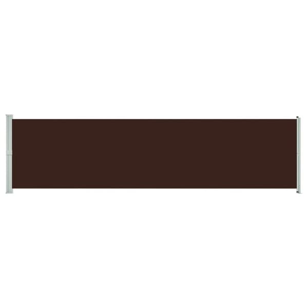 vidaXL Uttrekkbar sidemarkise 600x160 cm brun