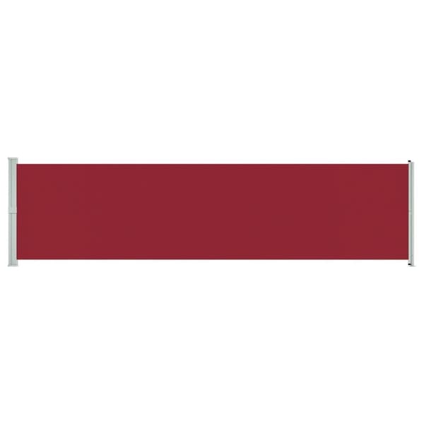 vidaXL Uttrekkbar sidemarkise 600x160 cm rød