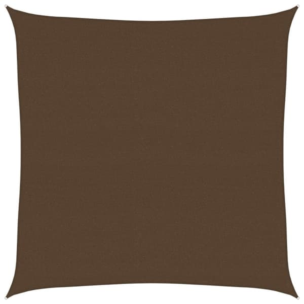 vidaXL solsejl 4,5x4,5 m 160 g/m² HDPE brun