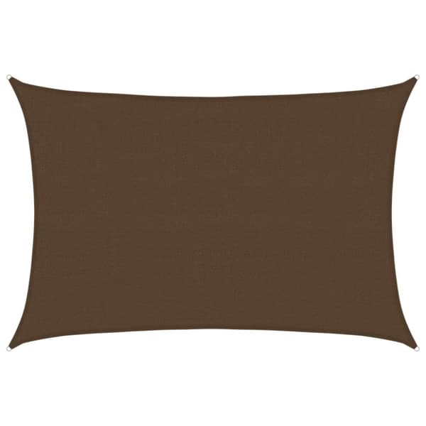 vidaXL Aurinkopurje 160 g/m² ruskea 4x5 m HDPE