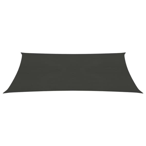 vidaXL solsejl 3x4 m 160 g/m² HDPE antracitgrå