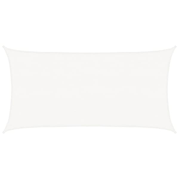 vidaXL Aurinkopurje 160 g/m² valkoinen 2,5x4,5 m HDPE