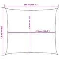 Miniatyrbilde 11 av 11: vidaXL Solseil 160 g/m² kremhvit 2,5x3 m HDPE