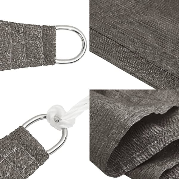 vidaXL Solsegel 160 g/m² antracit 2,5x3 m HDPE