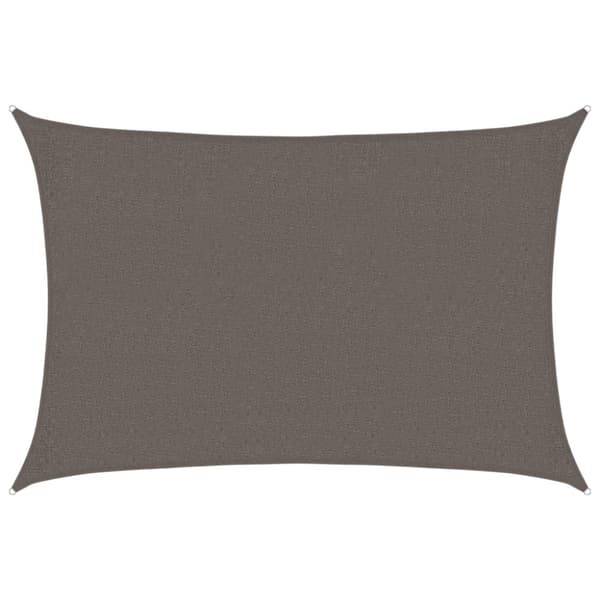 vidaXL Solseil 160 g/m² antrasitt 2x3 m HDPE