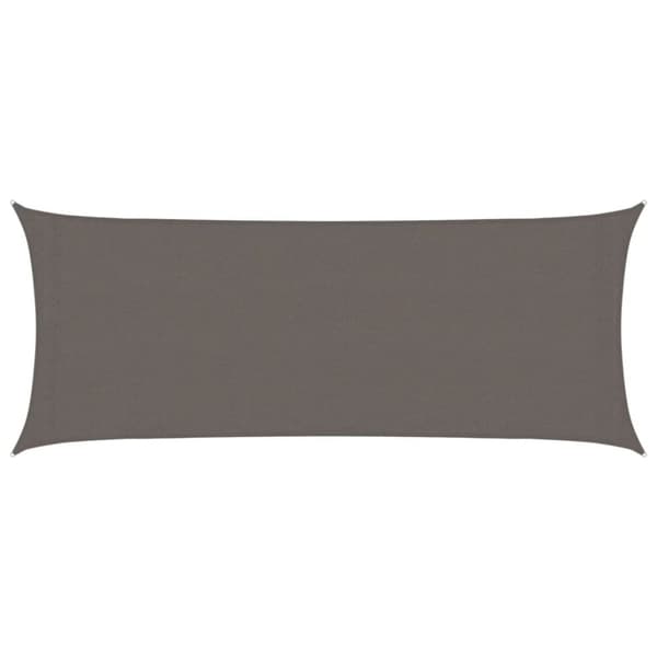 vidaXL Solseil 160 g/m² antrasitt 2x4,5 m HDPE