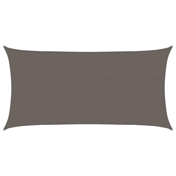 vidaXL Solseil 160 g/m² antrasitt 2,5x5 m HDPE