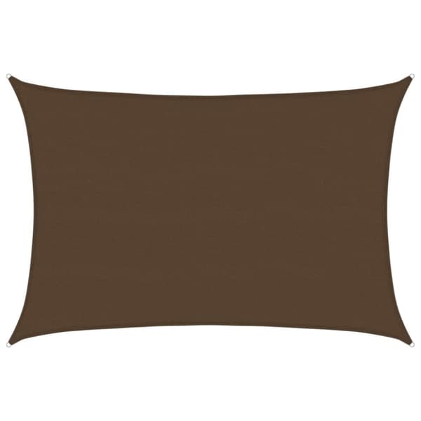 vidaXL Solseil 160 g/m² brun 5x7 m HDPE