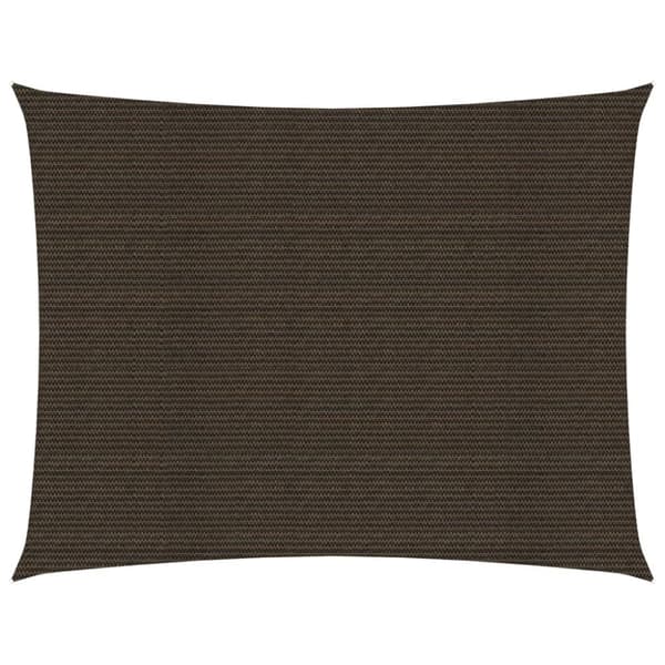 vidaXL Solsegel 160 g/m² brun 3,5x4,5 m HDPE