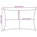 Miniatyrbilde 11 av 11: vidaXL Solseil 160 g/m² brun 5x6 m HDPE