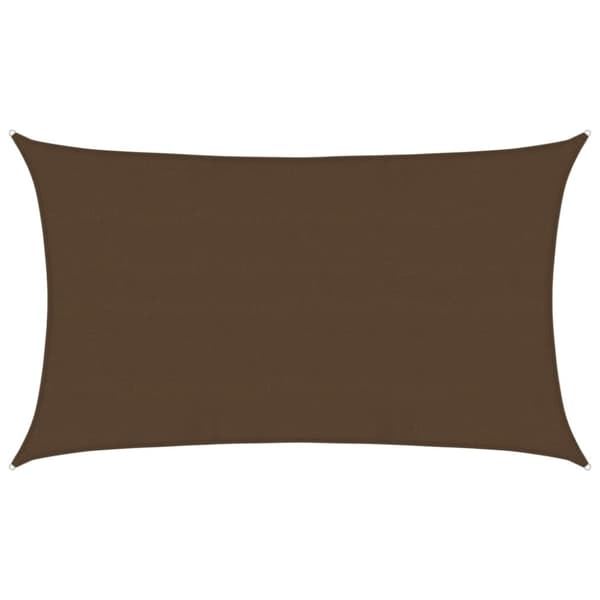 vidaXL Solseil 160 g/m² brun 5x8 m HDPE