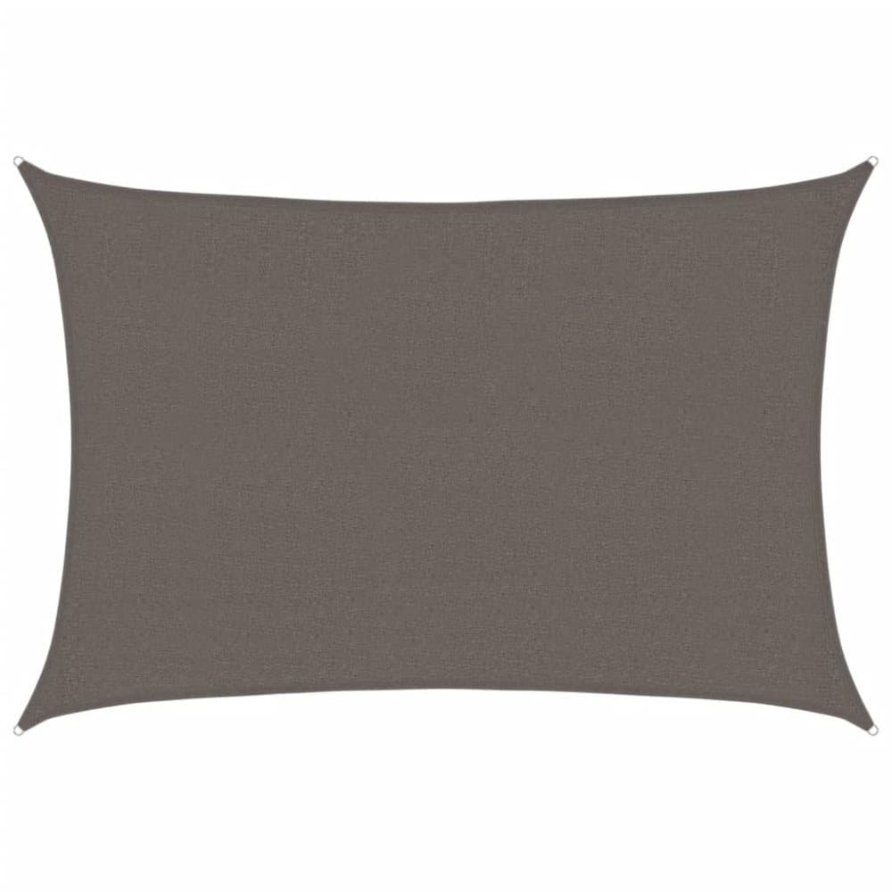 vidaXL Solsegel 160 g/m² antracit 2,5x3,5 m HDPE