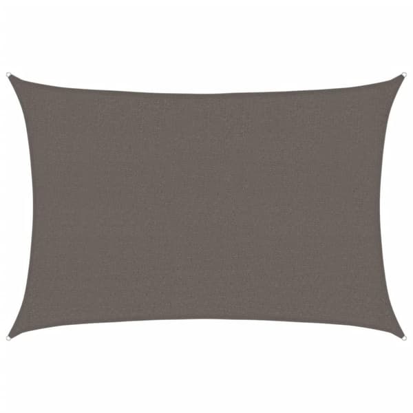 vidaXL Solsegel 160 g/m² antracit 2,5x3,5 m HDPE