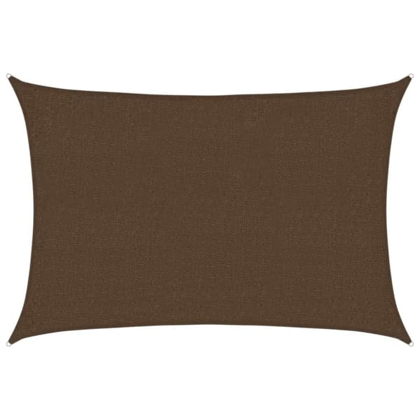 vidaXL Solseil 160 g/m² brun 2x2,5 m HDPE
