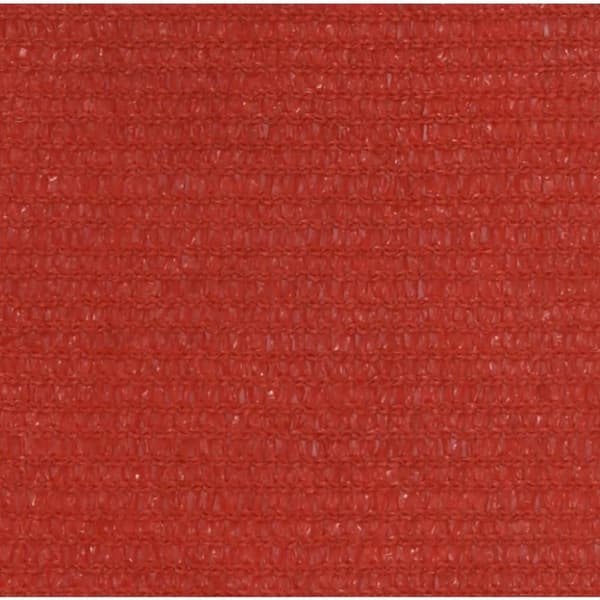 vidaXL solsejl 160 g/m² 2,5x2,5x3,5 m HDPE rød
