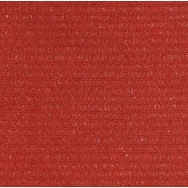 vidaXL solsejl 160 g/m² 4,5x4,5x4,5 m HDPE rød