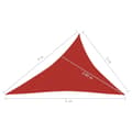 Miniatyrbilde 6 av 6: vidaXL Solseil 160 g/m² rød 3x4x5 m HDPE
