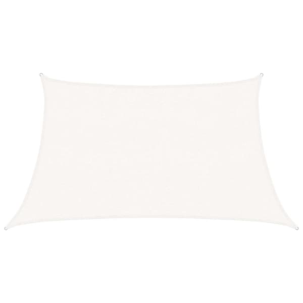 vidaXL Aurinkopurje 160 g/m² valkoinen 3/4x2 m HDPE