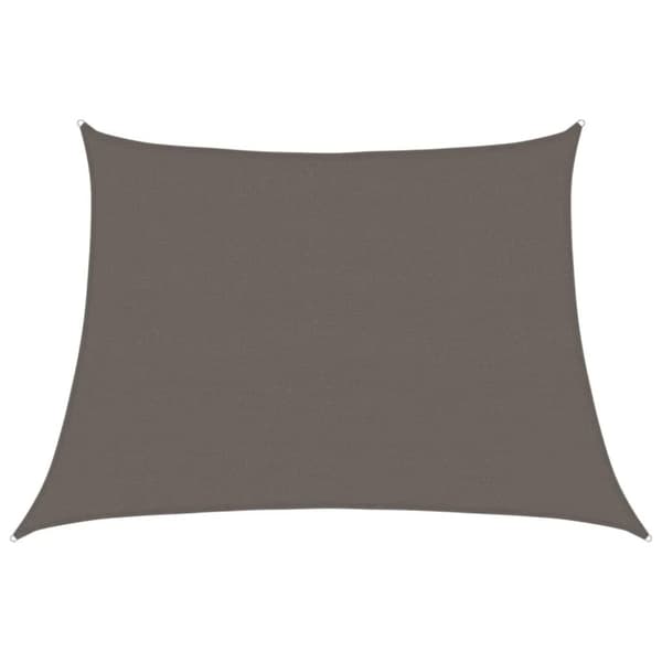 vidaXL solsejl 160 g/m² 4/5x3 m HDPE antracitgrå