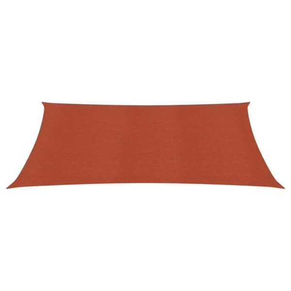 vidaXL solsejl 3x4 m 160 g/m² HDPE terrakottafarvet