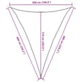 Miniatyrbilde 11 av 11: vidaXL Solseil 160 g/m² hvit 5x6x6 m HDPE