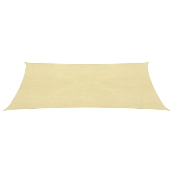 vidaXL Solsegel 160 g/m² beige 2x3 m HDPE