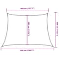 Miniatyrbilde 11 av 11: vidaXL Solseil 160 g/m² hvit 4/5x3 m HDPE