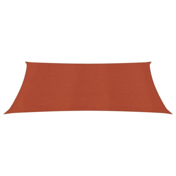 vidaXL Solseil 160 g/m² terrakotta 4x6 m HDPE