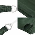 Miniatyrbilde 8 av 11: vidaXL Solseil 160 g/m² mørkegrønn 2x4,5 m HDPE