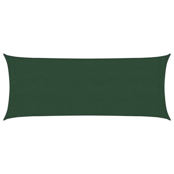 vidaXL Solseil 160 g/m² mørkegrønn 2x5 m HDPE