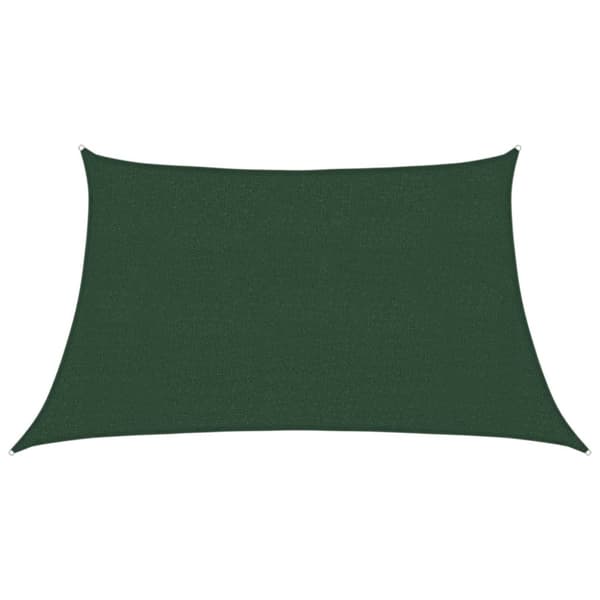 vidaXL Solsegel 160 g/m² mörkgrön 3/4x2 m HDPE