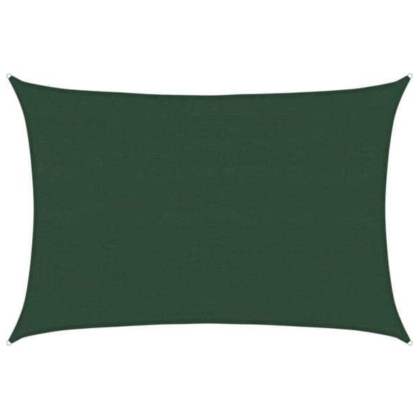 vidaXL Solseil 160 g/m² mørkegrønn 4x5 m HDPE