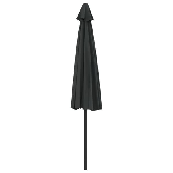 vidaXL altanparasol med aluminiumsstang 300x155x223 cm halv sort
