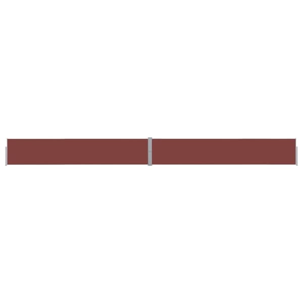 vidaXL Uttrekkbar sidemarkise 140x1200 cm brun